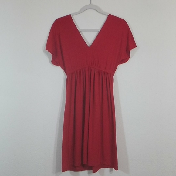 Maurices Red Cocktail Dress with Beaded Neckline XS - Picture 4 of 6
